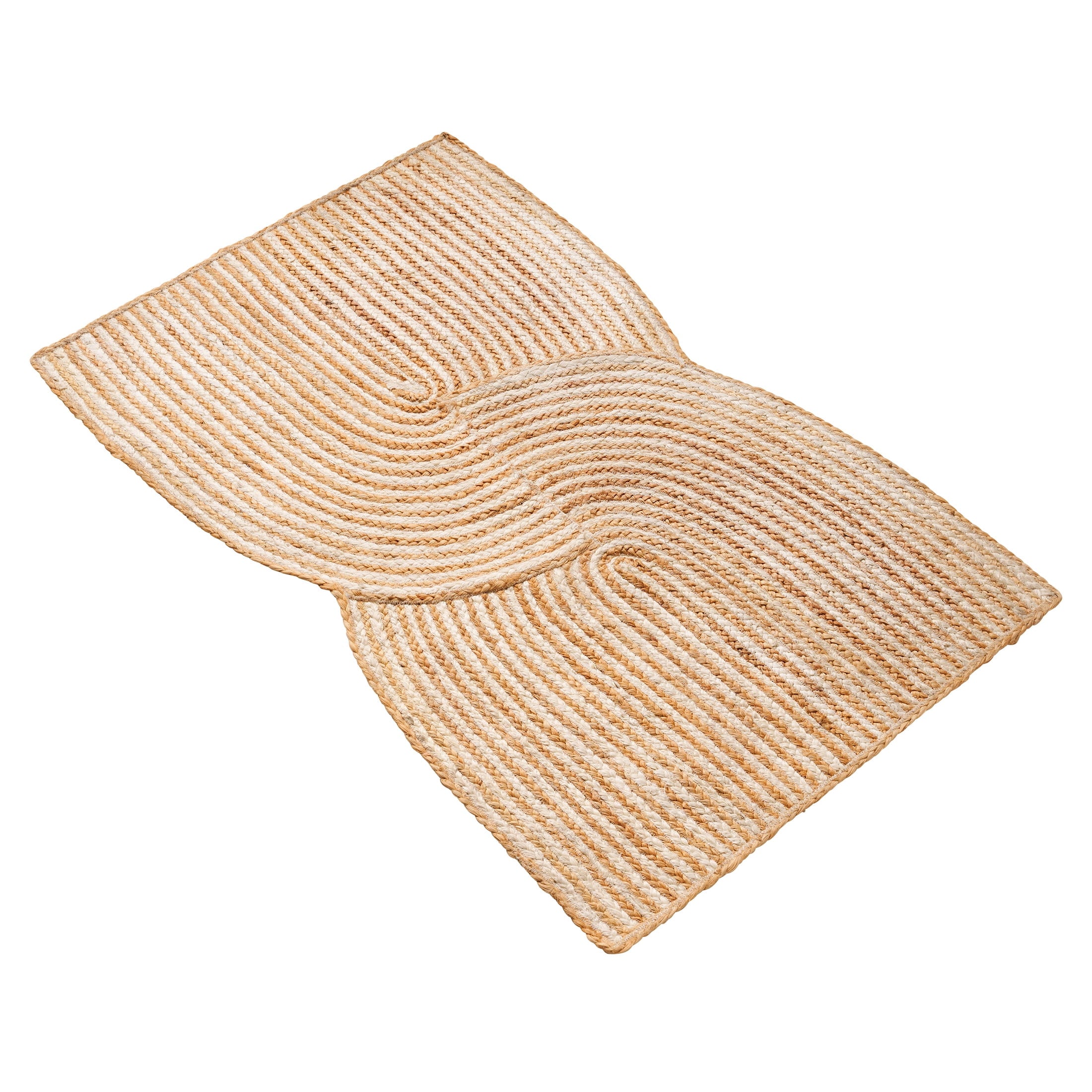 Beautiful Geo Natural Braided Jute Indoor Scatter Rug by Drew Barrymore, 27 x 45 Inch