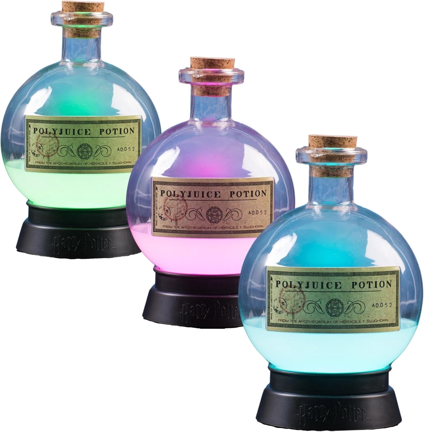 Fizz Creations Harry Potter Potion Mood Lamp Multicolor. Polyjuice Potion Lamp. LED Illuminated Color Changing Night Light. Harry Potter Halloween Decorations. Harry Potter Gifts.