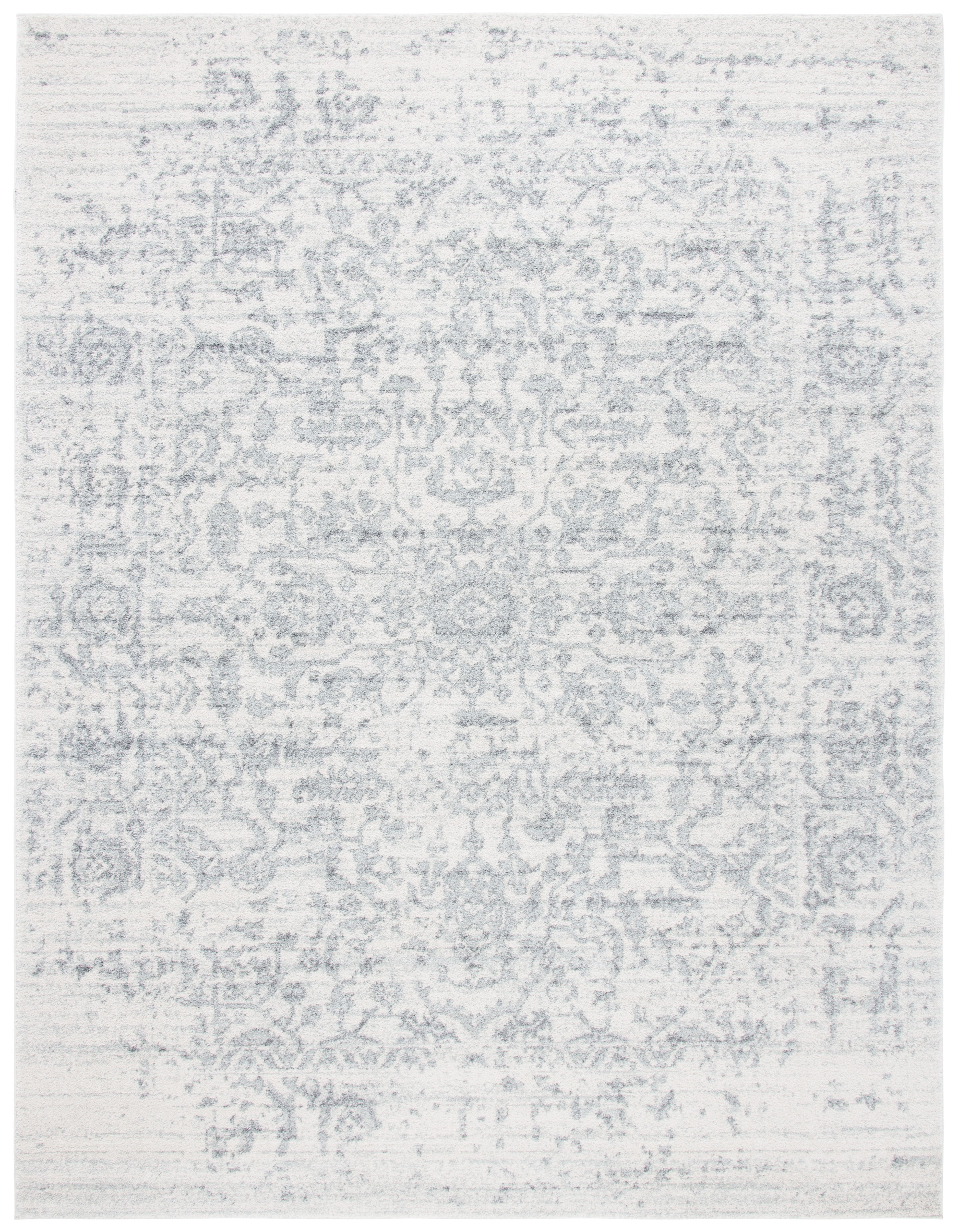 SAFAVIEH Madison Katina Oriental Area Rug, Grey/Ivory, 6'7" x 9'2"