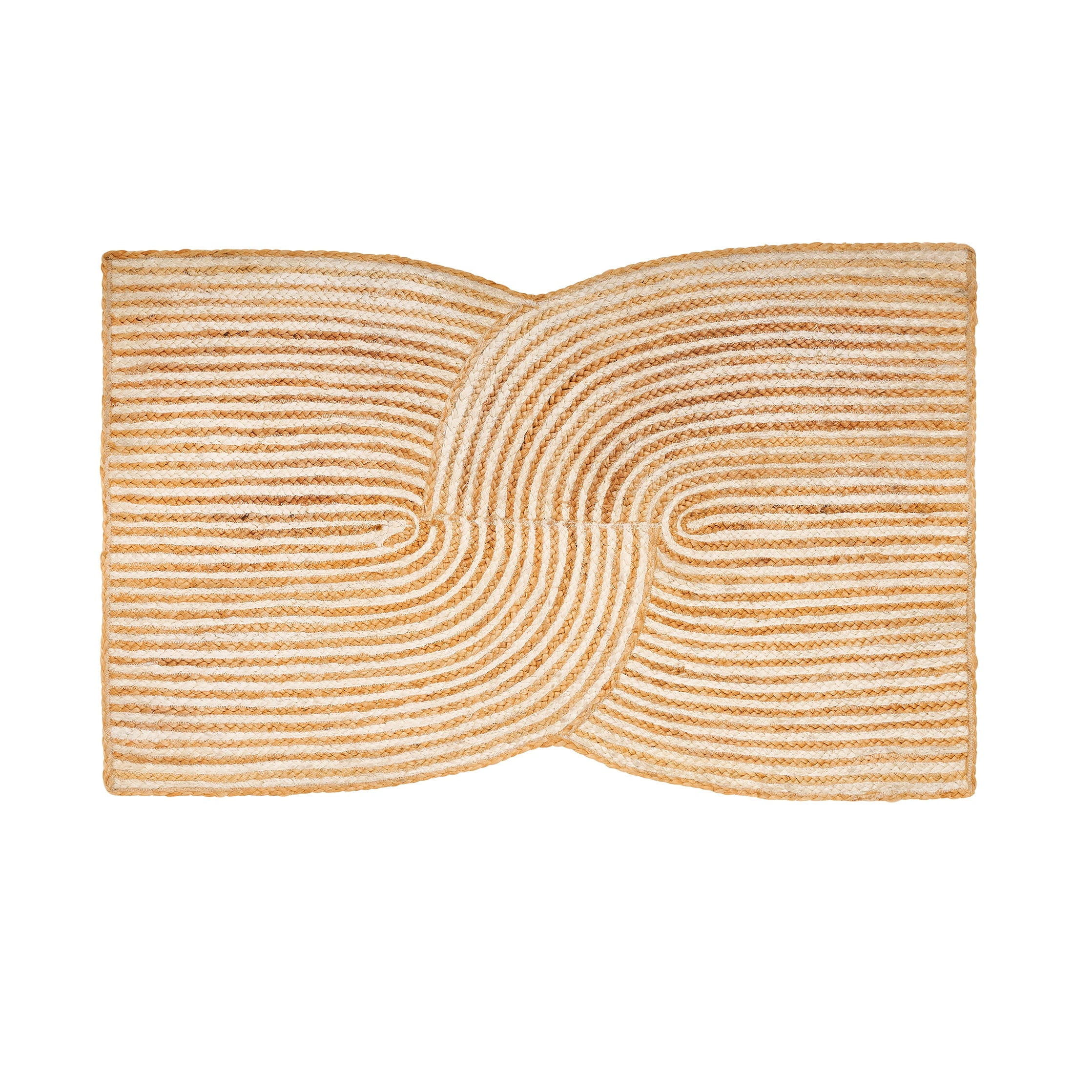 Beautiful Geo Natural Braided Jute Indoor Scatter Rug by Drew Barrymore, 27 x 45 Inch